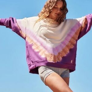 NWT Free People | FP Movement Ombre Metti Crew Sweatshirt size XS
